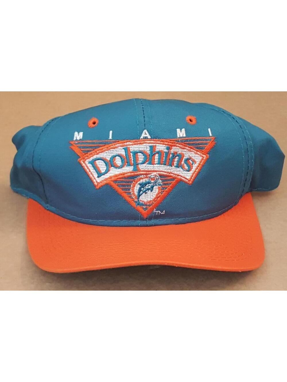 Vintage MIAMI DOLPHINS NFL Snapback HAT Cap LOGO ATHLETIC